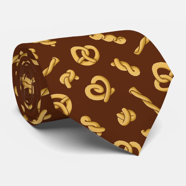 Pretzel Pattern Neck Tie (Rolled)
