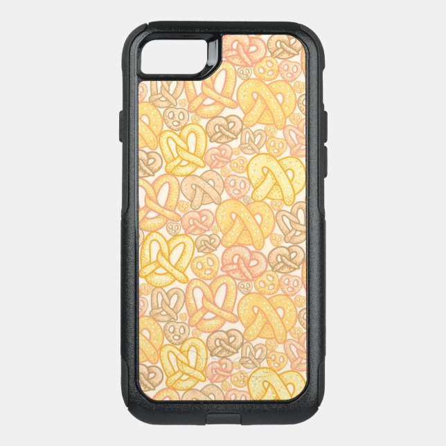 Pretzel Pattern Otterbox iPhone Case (Back)