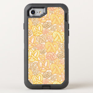 Pretzel Pattern OtterBox Defender iPhone SE/8/7 Case