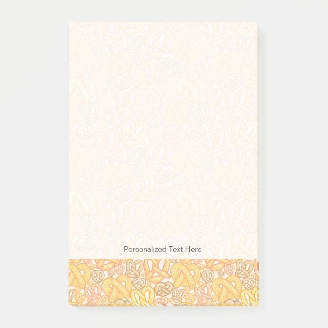 Pretzel Pattern Post-it Notes (Front)