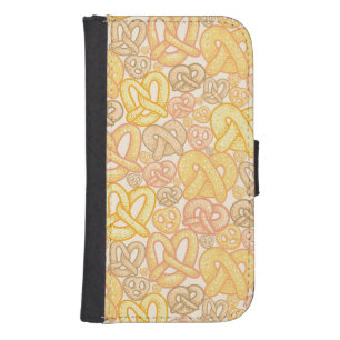 Pretzel Pattern Phone Wallet