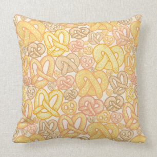 Pretzel Pattern Throw Pillow
