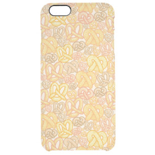 Pretzel Pattern Clear iPhone 6 Plus Case