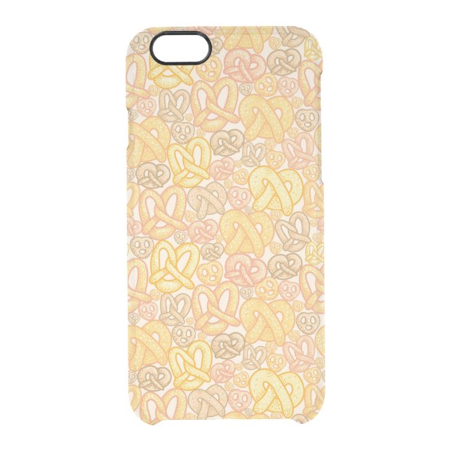 Pretzel Pattern Uncommon iPhone Case (Back)