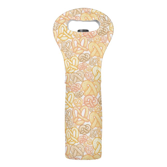 Pretzel Pattern Wine Bag (Front)
