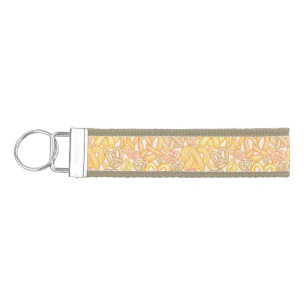 Pretzel Pattern Wrist Keychain