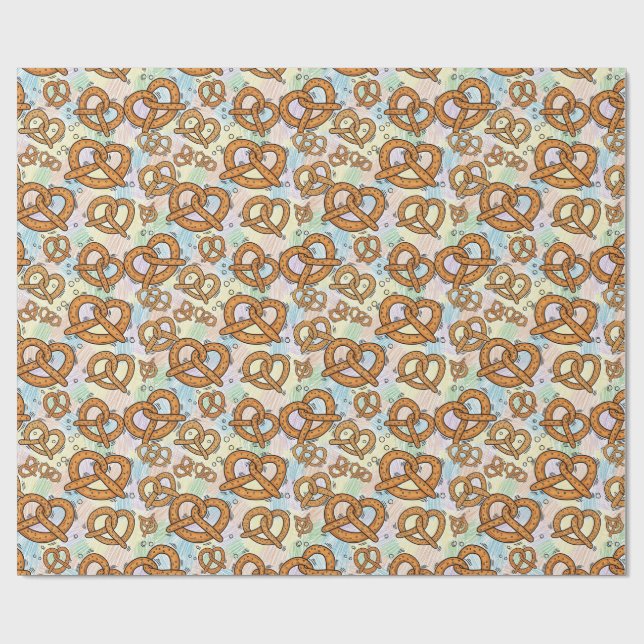pretzel patterns wrapping paper (Flat)