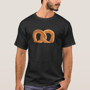 Pretzel Pocket Pretzel In Pocket Funny Pretzel Pee T-Shirt