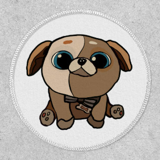 Pretzel Puppy Dog Patch Iron On