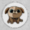 Pretzel Puppy Dog Patch Iron On