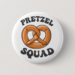 Pretzel Squad Funny Oktoberfest Pretzel Lover Germ Button