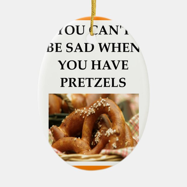 PRETZELS CERAMIC ORNAMENT (Front)
