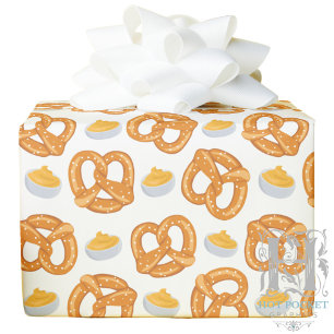 Pretzels & Cheese Gift Wrapping Paper