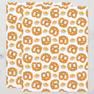 Pretzels & Cheese Scrapbook Paper