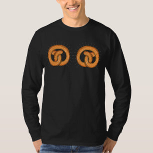Pretzels Costume For Women Pretzel Day Funny Offic T-Shirt