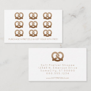 pretzels loyalty stamp card