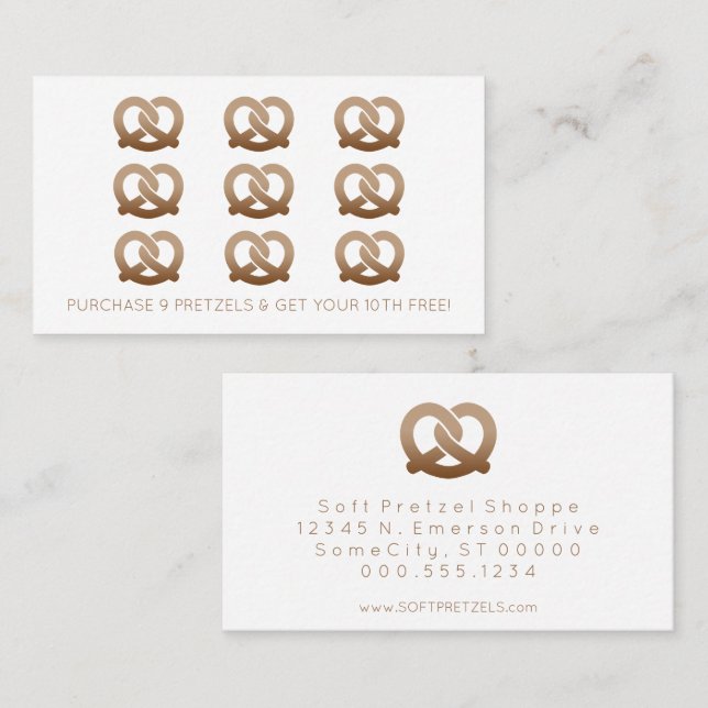 pretzels loyalty stamp card (Front/Back)