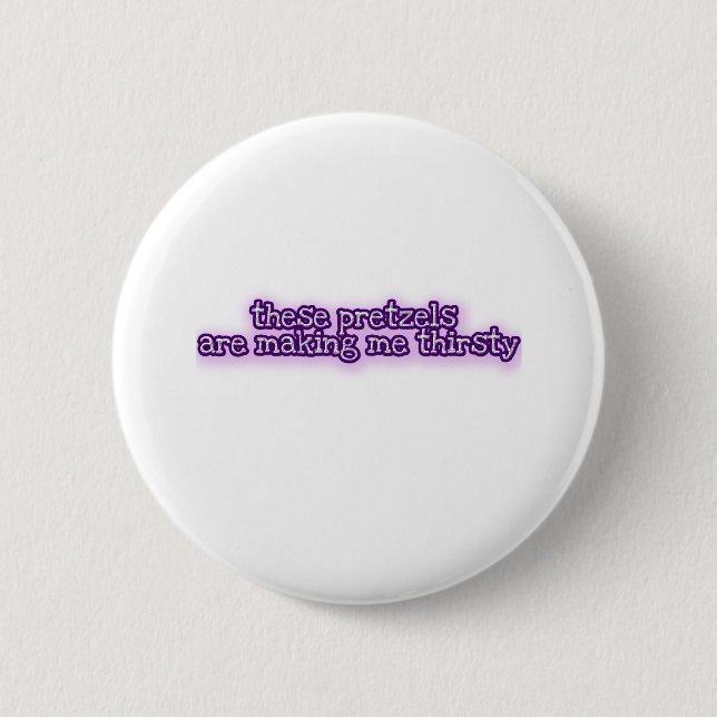 Pretzels Pinback Button (Front)