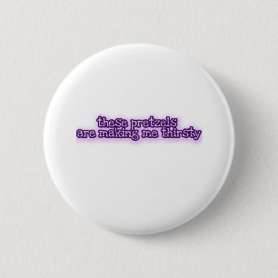 Pretzels Pinback Button