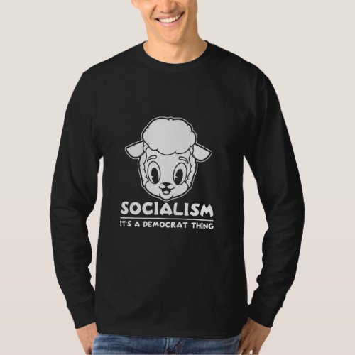Prevent Socialism Democrat Sheep Political Republi T_Shirt