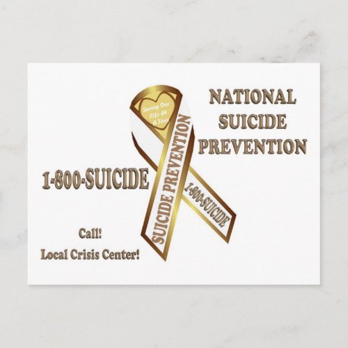 Prevent Suicide POSTER Postcard