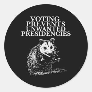 Prevent Unwanted Presidencies Roevember Kamala Har Classic Round Sticker