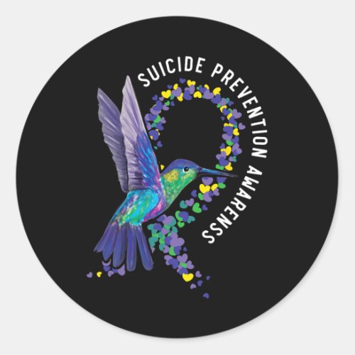 Prevention Awareness Mental Health Depression 2  Classic Round Sticker