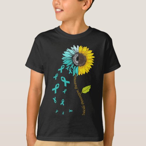 Prevention Awareness Sunflower 1  T_Shirt