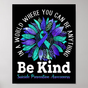Prevention awareness week be kind leopard poster