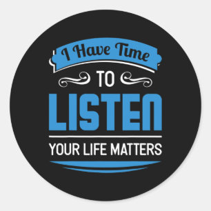 Prevention Mental Health Counselor And Design Classic Round Sticker
