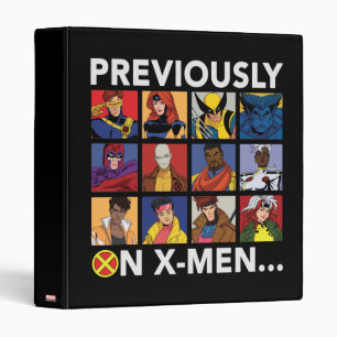"Previously On X-Men…" 3 Ring Binder