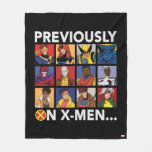 "Previously On X-Men…" Fleece Blanket