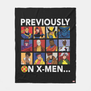 "Previously On X-Men…" Fleece Blanket