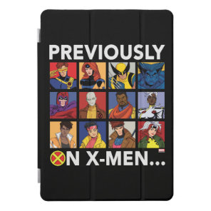 "Previously On X-Men…" iPad Pro Cover