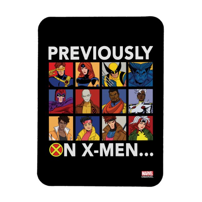 "Previously On X-Men…" Magnet (Vertical)