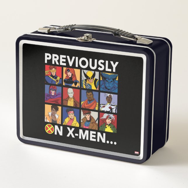 "Previously On X-Men…" Metal Lunch Box (Front)