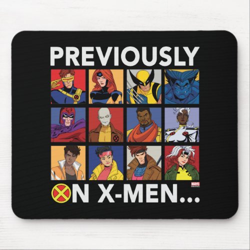 Previously On X_Men Mouse Pad