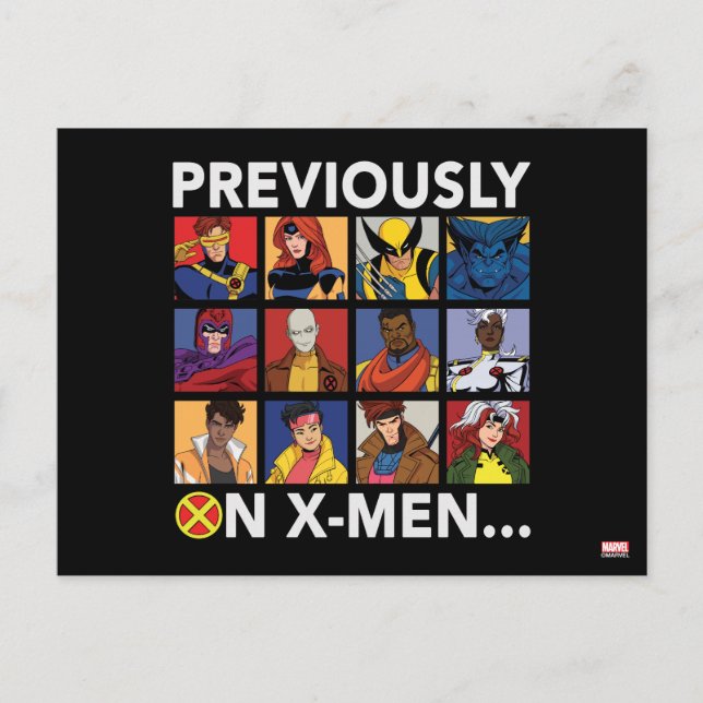 "Previously On X-Men…" Postcard (Front)