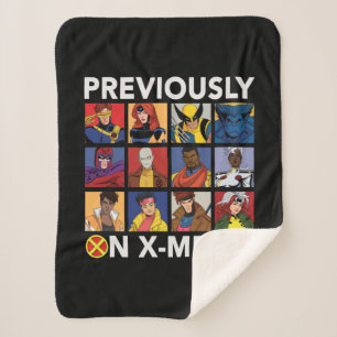 "Previously On X-Men…" Sherpa Blanket