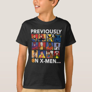 "Previously On X-Men…" T-Shirt