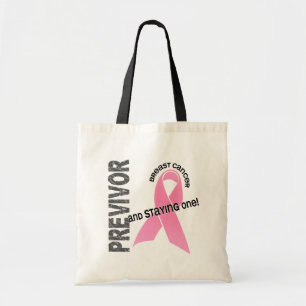 Previvor 1 Breast Cancer Tote Bag