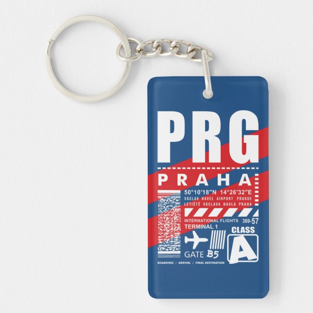 PRG Prague Airport Keychain (Front)