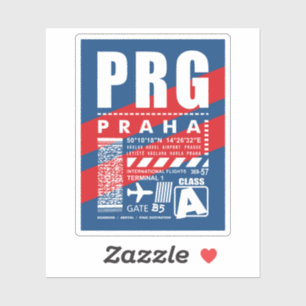 PRG Prague Airport Sticker