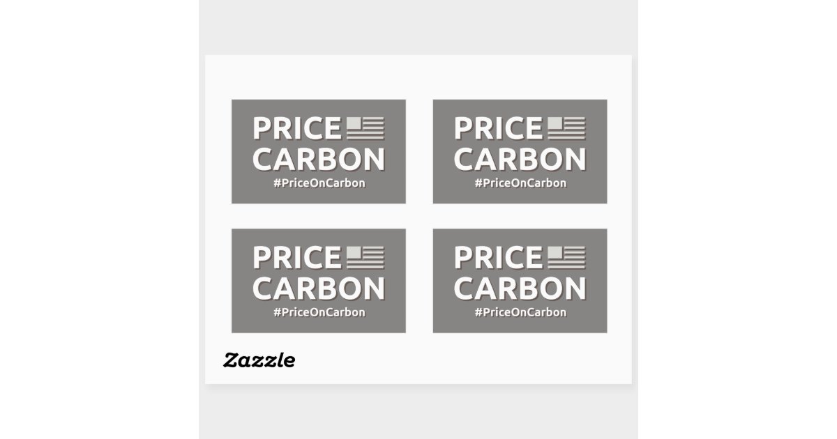 Price Carbon Stickers Zazzle