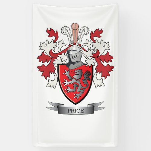 Price Family Crest Coat of Arms Banner