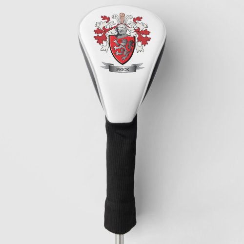 Price Family Crest Coat of Arms Golf Head Cover