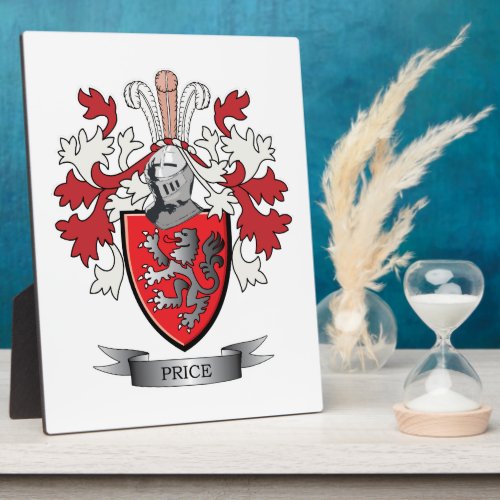 Price Family Crest Coat of Arms Plaque