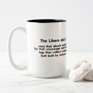 Price for The Best Libero Abc' - Typography Volley Two-Tone Coffee Mug