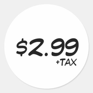 Price Label With Tax