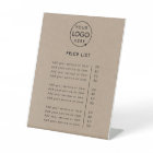 Price List | Rustic Kraft Logo Business Modern